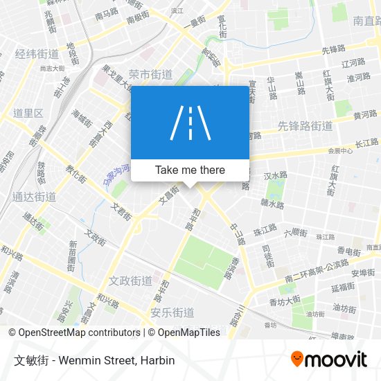 文敏街 - Wenmin Street map