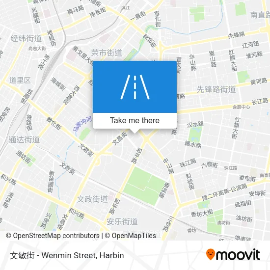 文敏街 - Wenmin Street map