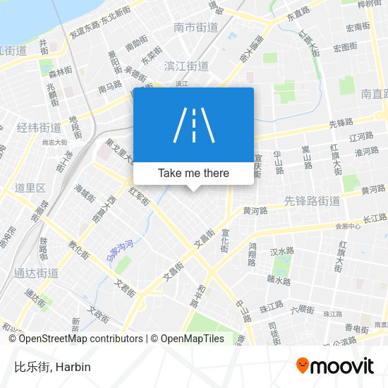 比乐街 map