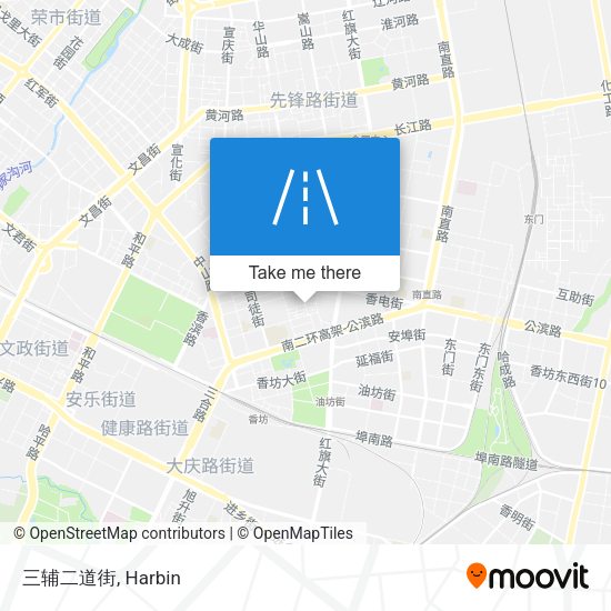 三辅二道街 map