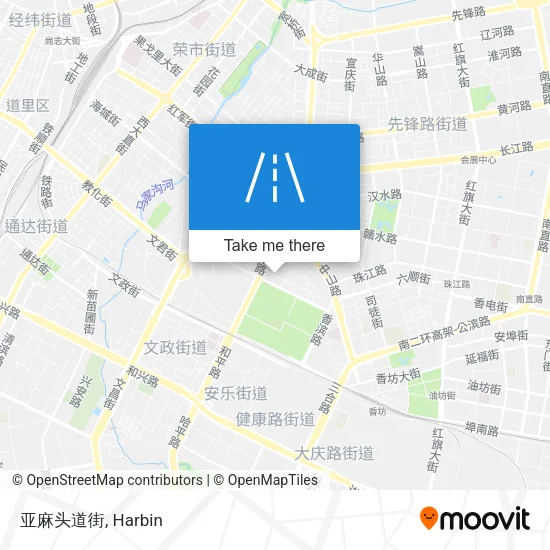 亚麻头道街 map