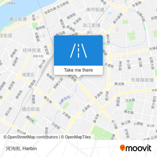 河沟街 map