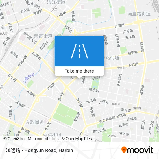 鸿运路 - Hongyun Road map