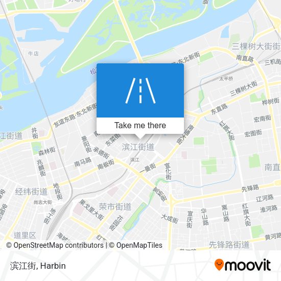 滨江街 map