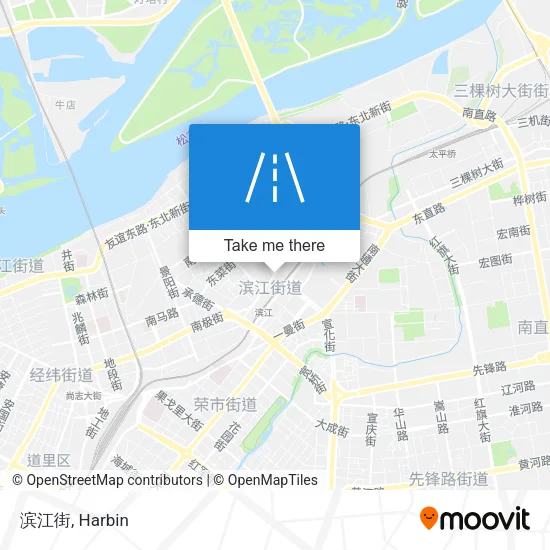 滨江街 map