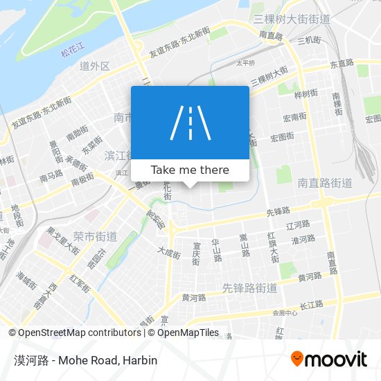 漠河路 - Mohe Road map