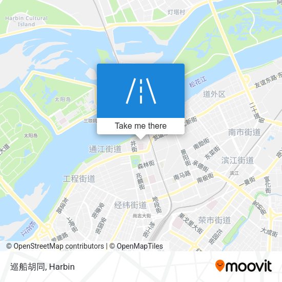 巡船胡同 map