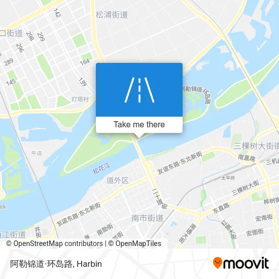 阿勒锦道·环岛路 map