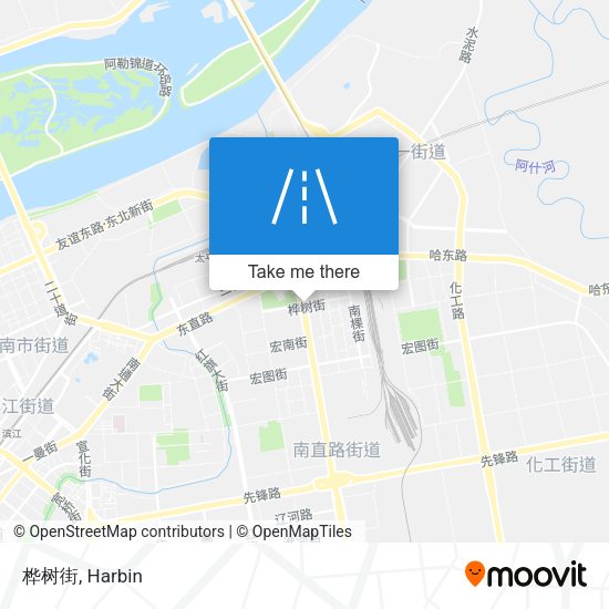 桦树街 map