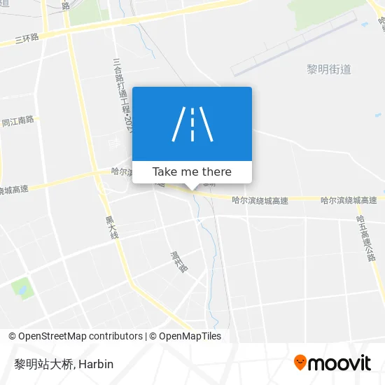黎明站大桥 map