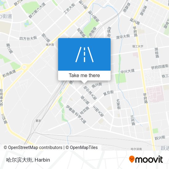 哈尔滨大街 map