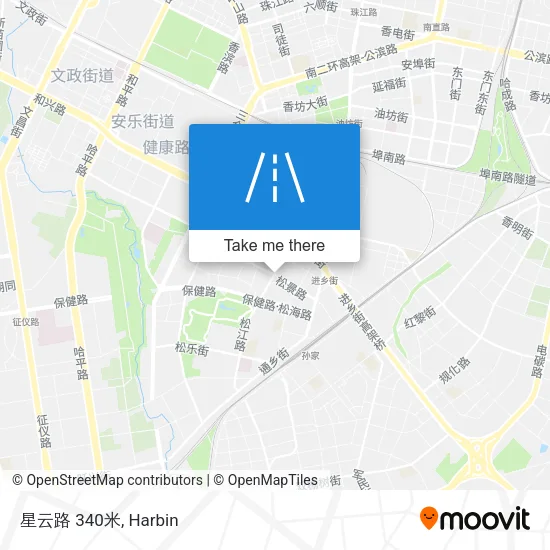 星云路 340米 map