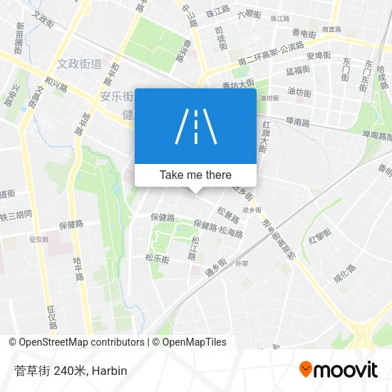 菅草街 240米 map