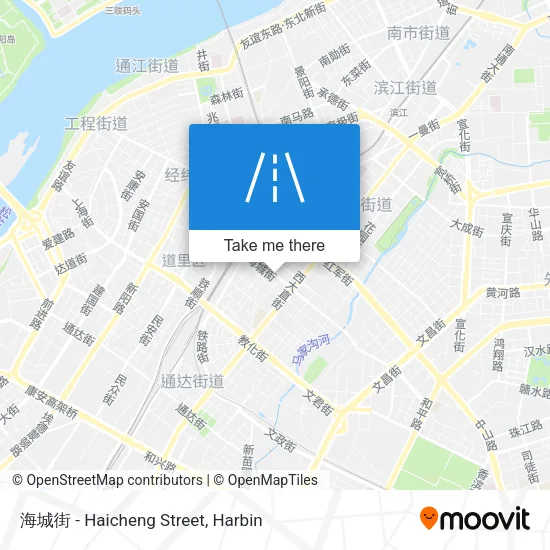 海城街 - Haicheng Street map