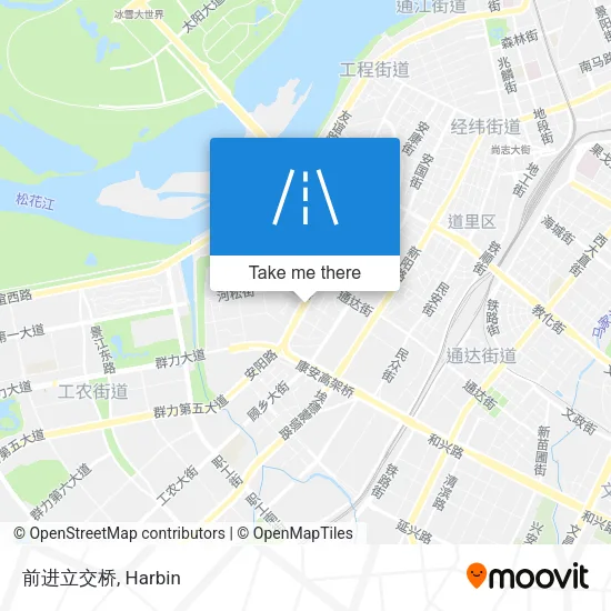 前进立交桥 map