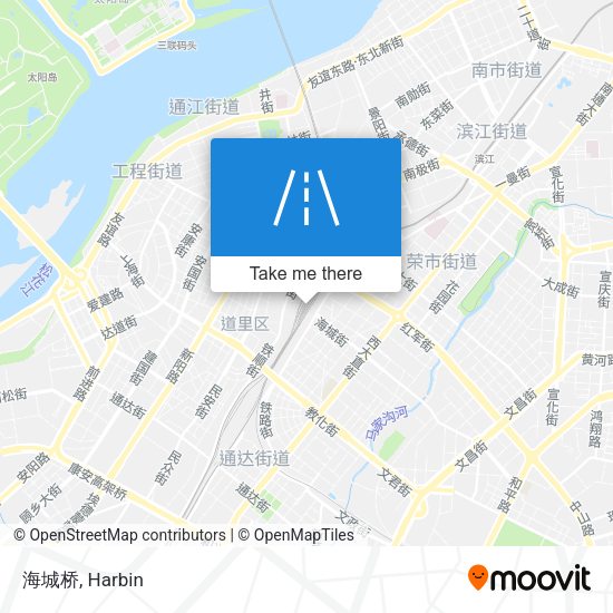 海城桥 map