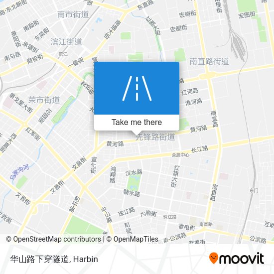 华山路下穿隧道 map