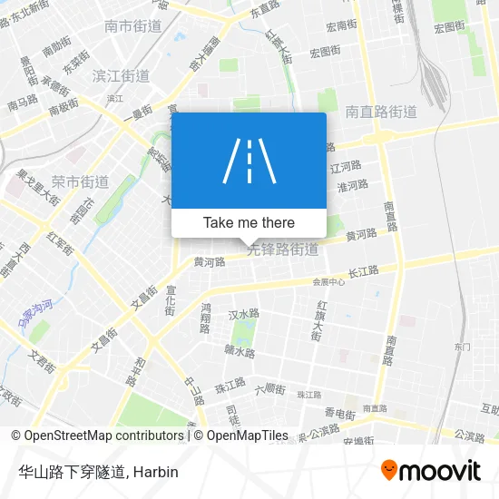 华山路下穿隧道 map
