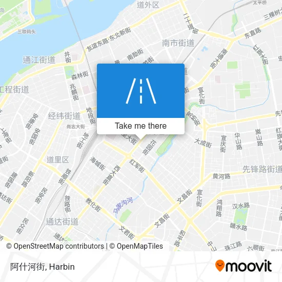 阿什河街 map