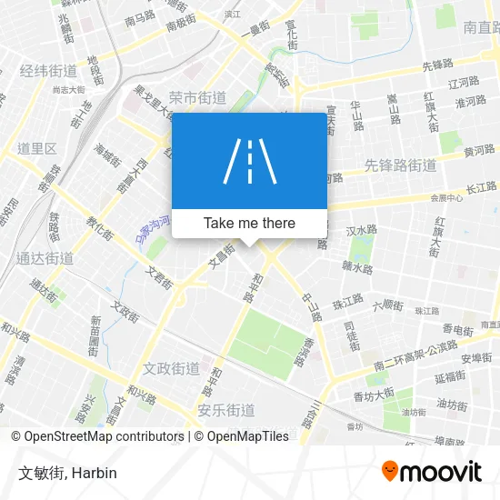 文敏街 map