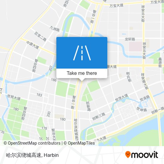 哈尔滨绕城高速 map