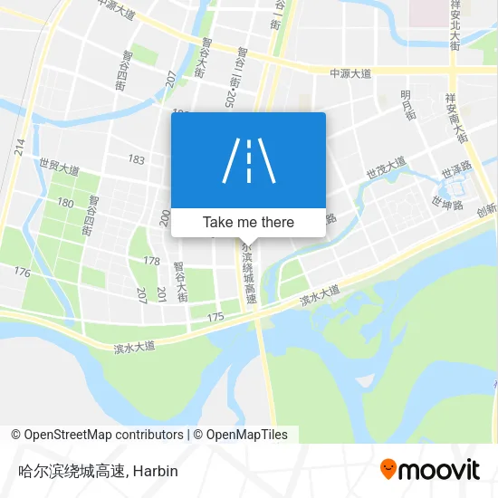 哈尔滨绕城高速 map