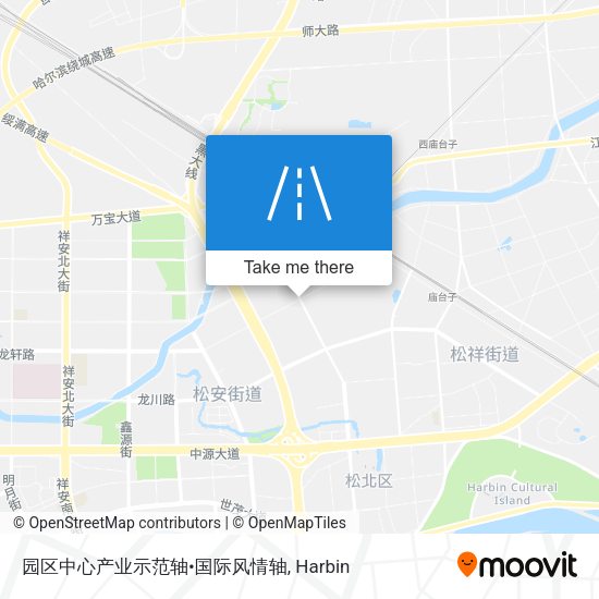 园区中心产业示范轴•国际风情轴 map