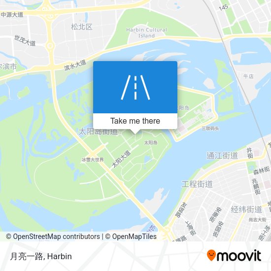 月亮一路 map