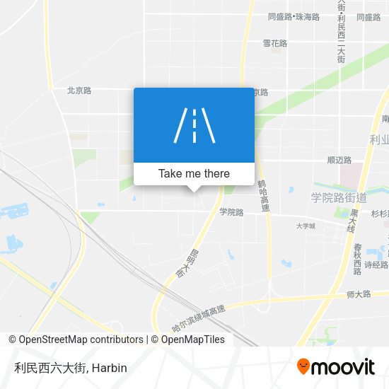 利民西六大街 map