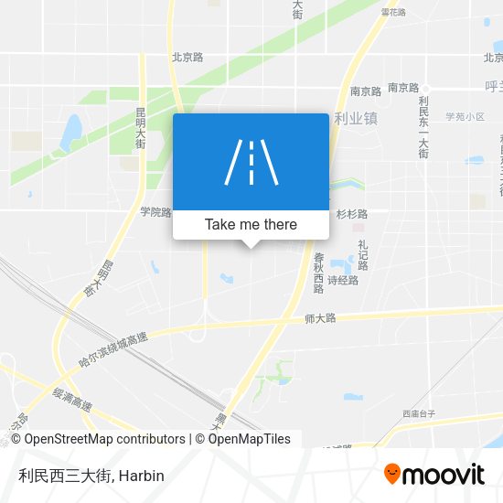 利民西三大街 map