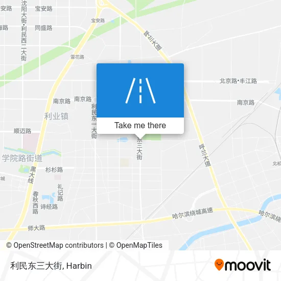 利民东三大街 map