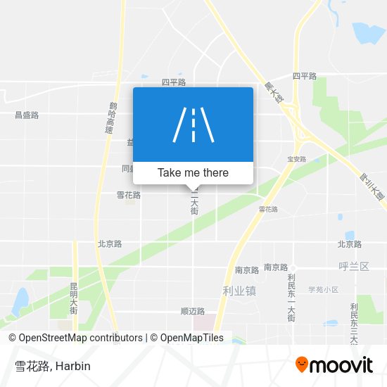 雪花路 map