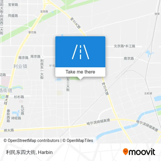 利民东四大街 map