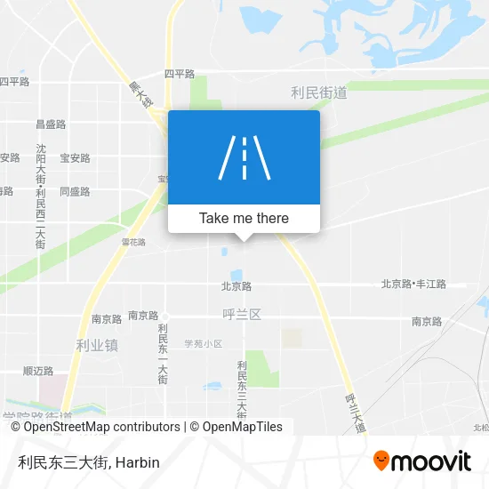 利民东三大街 map