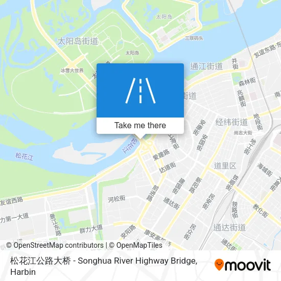松花江公路大桥 - Songhua River Highway Bridge map