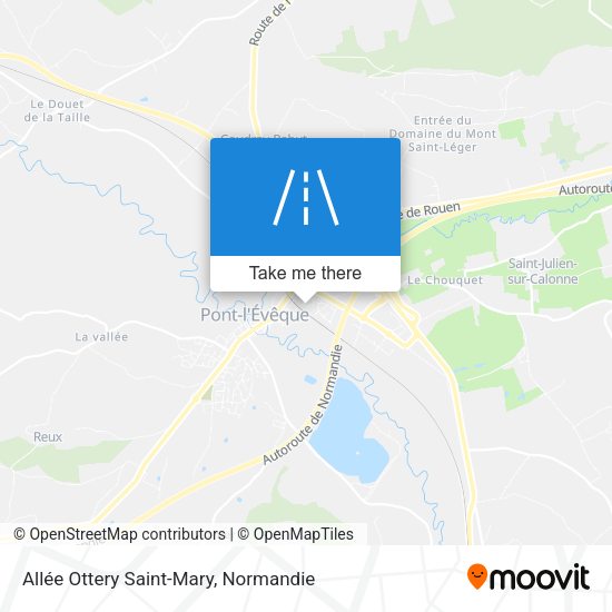 Allée Ottery Saint-Mary map