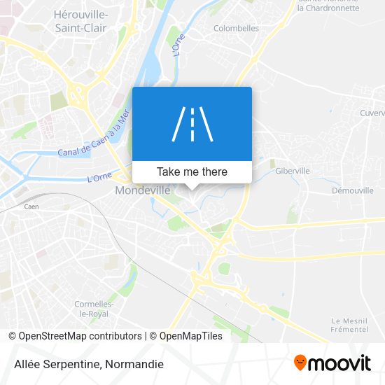 Allée Serpentine map