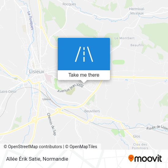 Allée Érik Satie map
