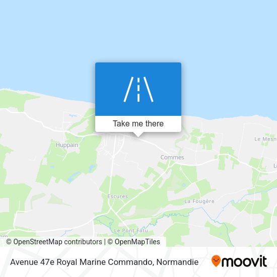 Avenue 47e Royal Marine Commando map