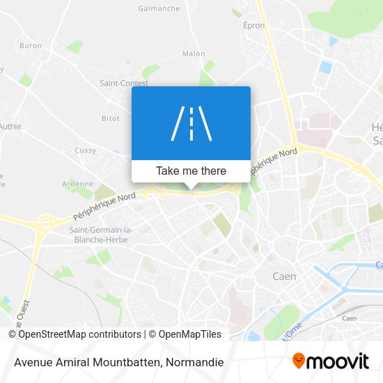 Avenue Amiral Mountbatten map