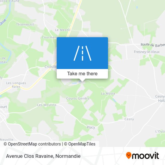 Avenue Clos Ravaine map