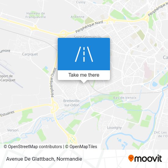 Avenue De Glattbach map