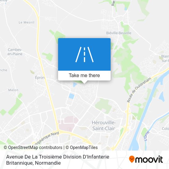 Avenue De La Troisième Division D'Infanterie Britannique map