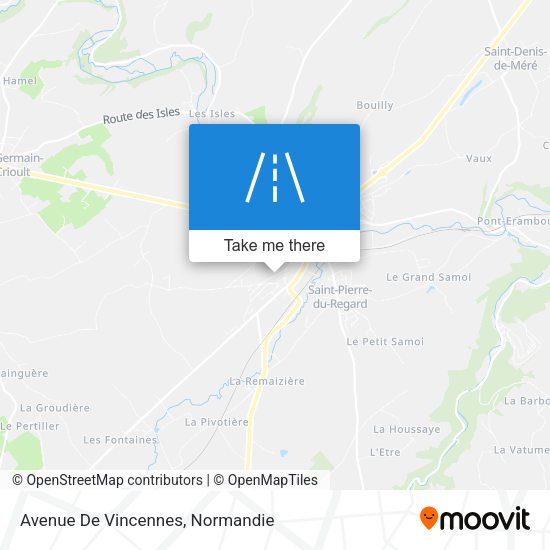 Avenue De Vincennes map