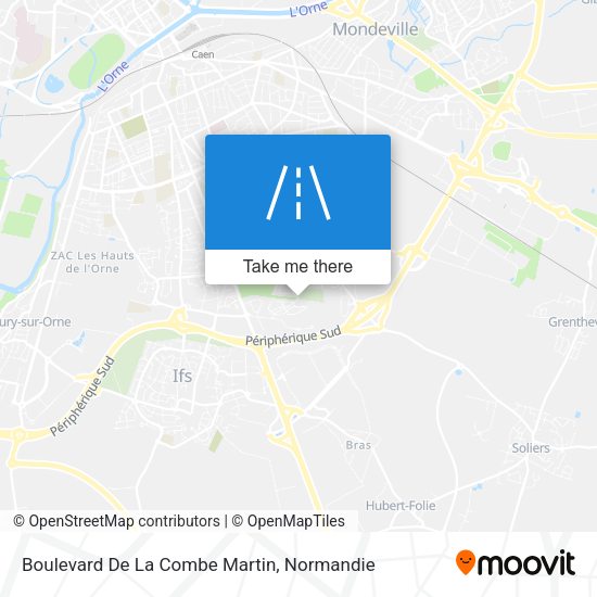 Boulevard De La Combe Martin map