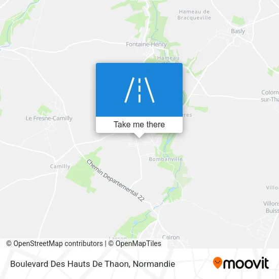 Boulevard Des Hauts De Thaon map