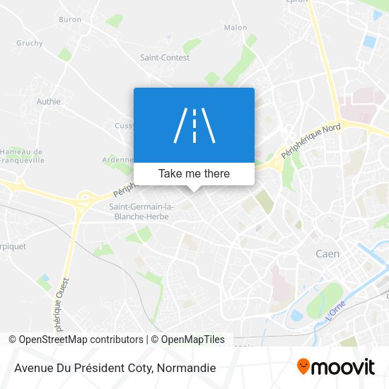 Avenue Du Président Coty map