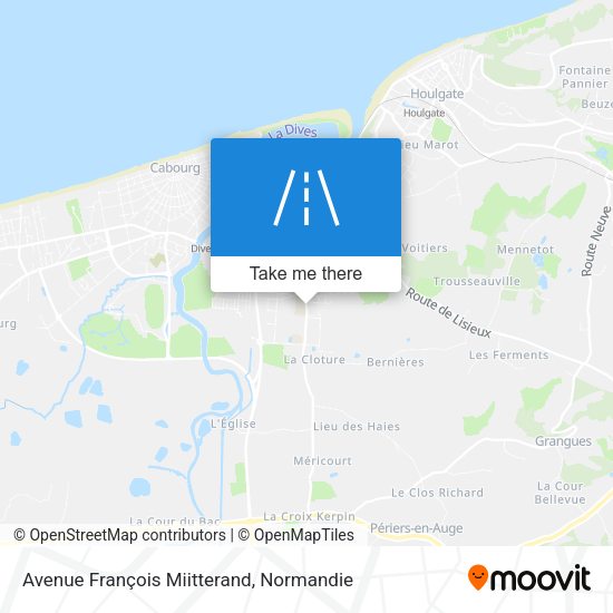 Avenue François Miitterand map