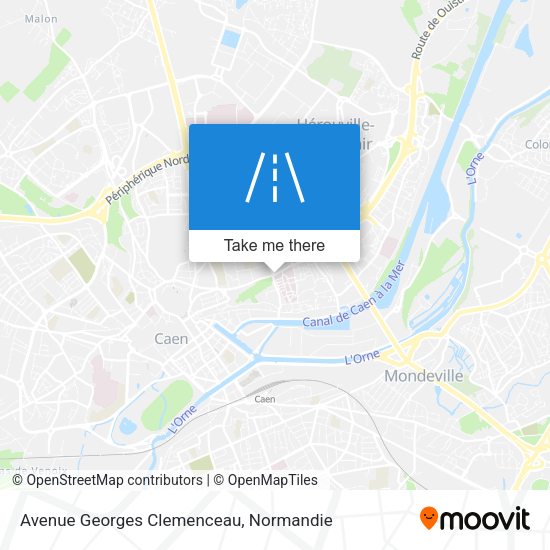 Avenue Georges Clemenceau map