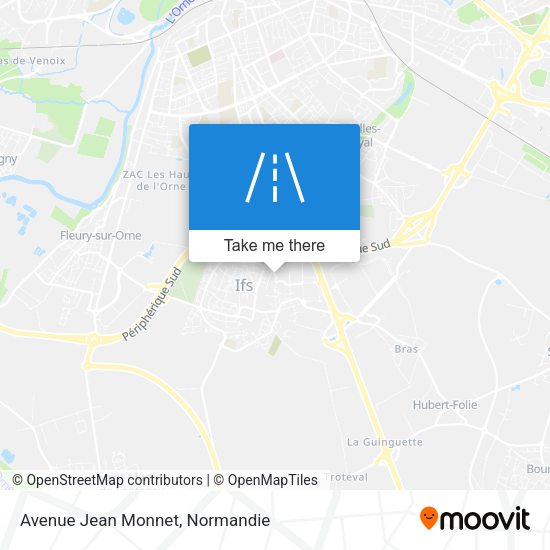 Avenue Jean Monnet map